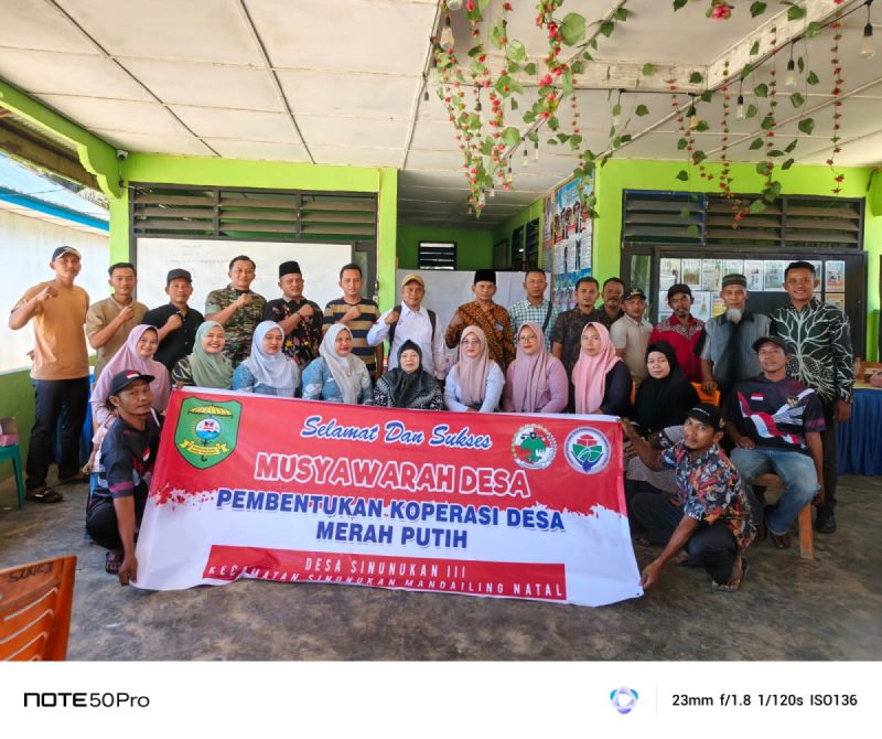 Kepala Desa Sinunukan III Rampungkan Pembentukan Koperasi Merah Putih, Siap Menjadi Lumbung Ekonomi Desa