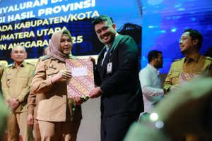 Madina Terima Penghargaan UHC dan Sertifikat DBH dari Pemprov Sumut